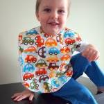 Organic Toddler bib Cars