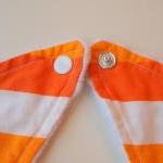Baby bib Minky bib orange s..