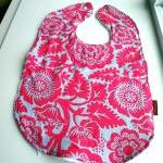 Pink Flambe Baby Bib Large ..