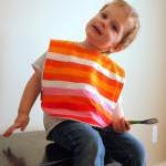 Pink Flambe Baby Bib Large ..