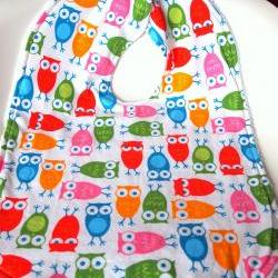 Owl Baby Toddler bib large