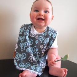 Baby bib Chenille Bib Bicycle Hipster