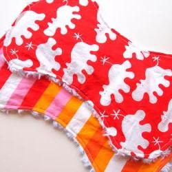 baby burp cloths - set of 2