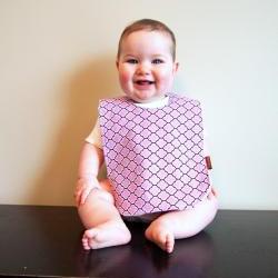 Baby girl bib minky Bib lilac purple