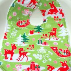 Christmas Terry cloth bib baby bib toddler bib